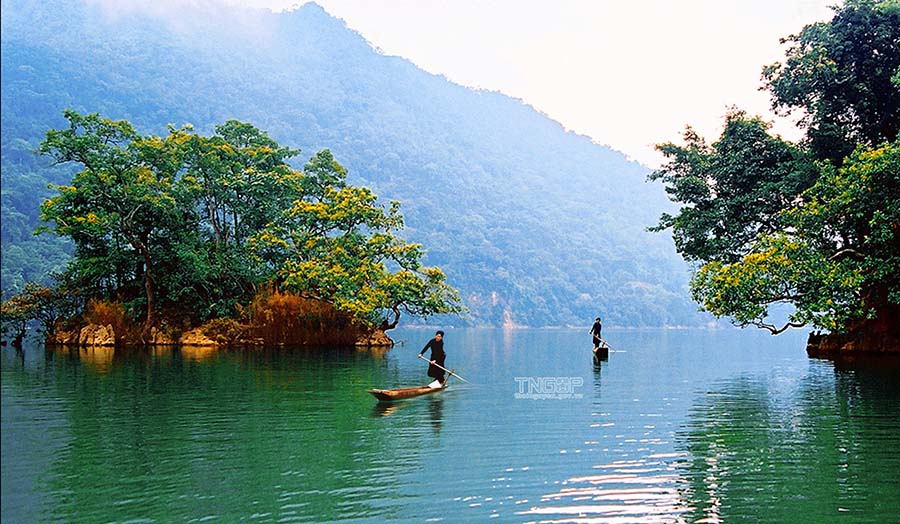 Hồ Ba Bể được công nhận là khu Ramsar thứ 3 của Việt Nam. Ảnh: Cổng TTĐT tỉnh Thái Nguyên
