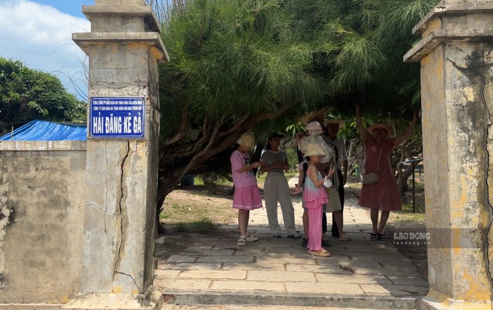 Lối vào đảo Kê Gà. Ảnh: Duy Tuấn