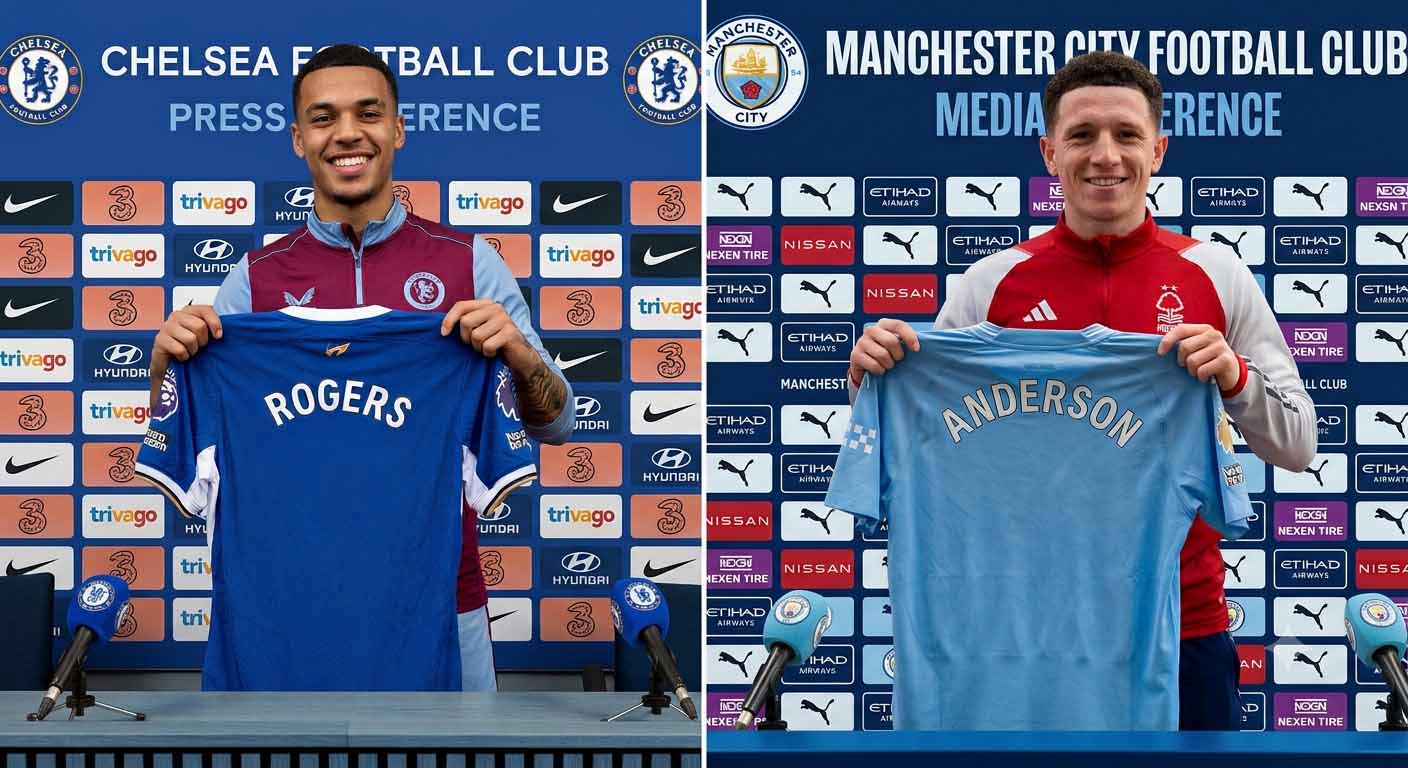 Deux contrats de stars de la Premier League été 2026. Photo créée par Google Gemini