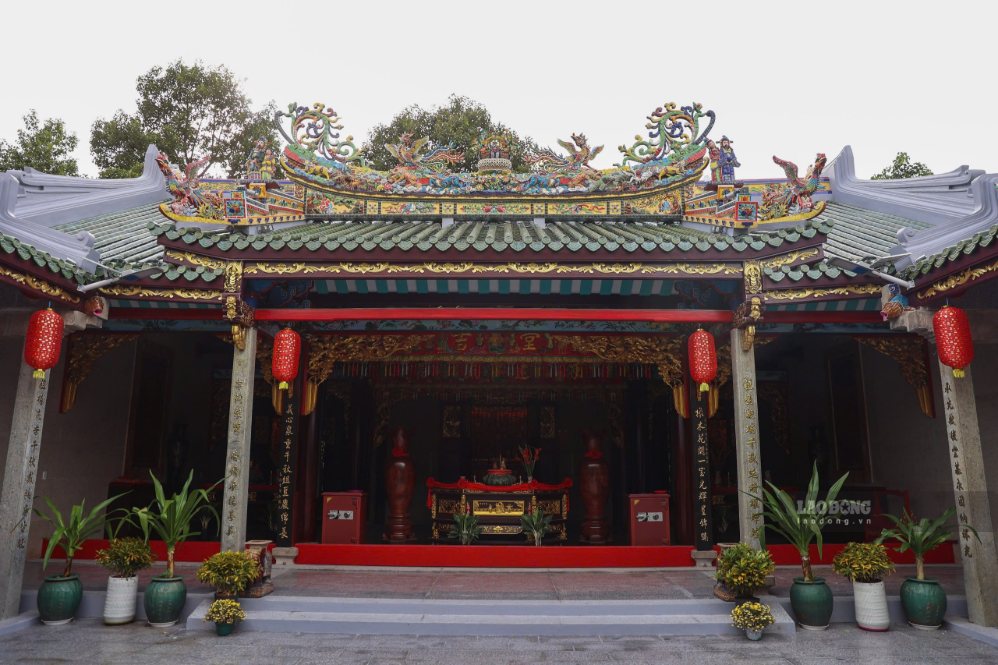 Công trình mang đậm nét kiến trúc người Hoa. Ảnh: Minh Tâm