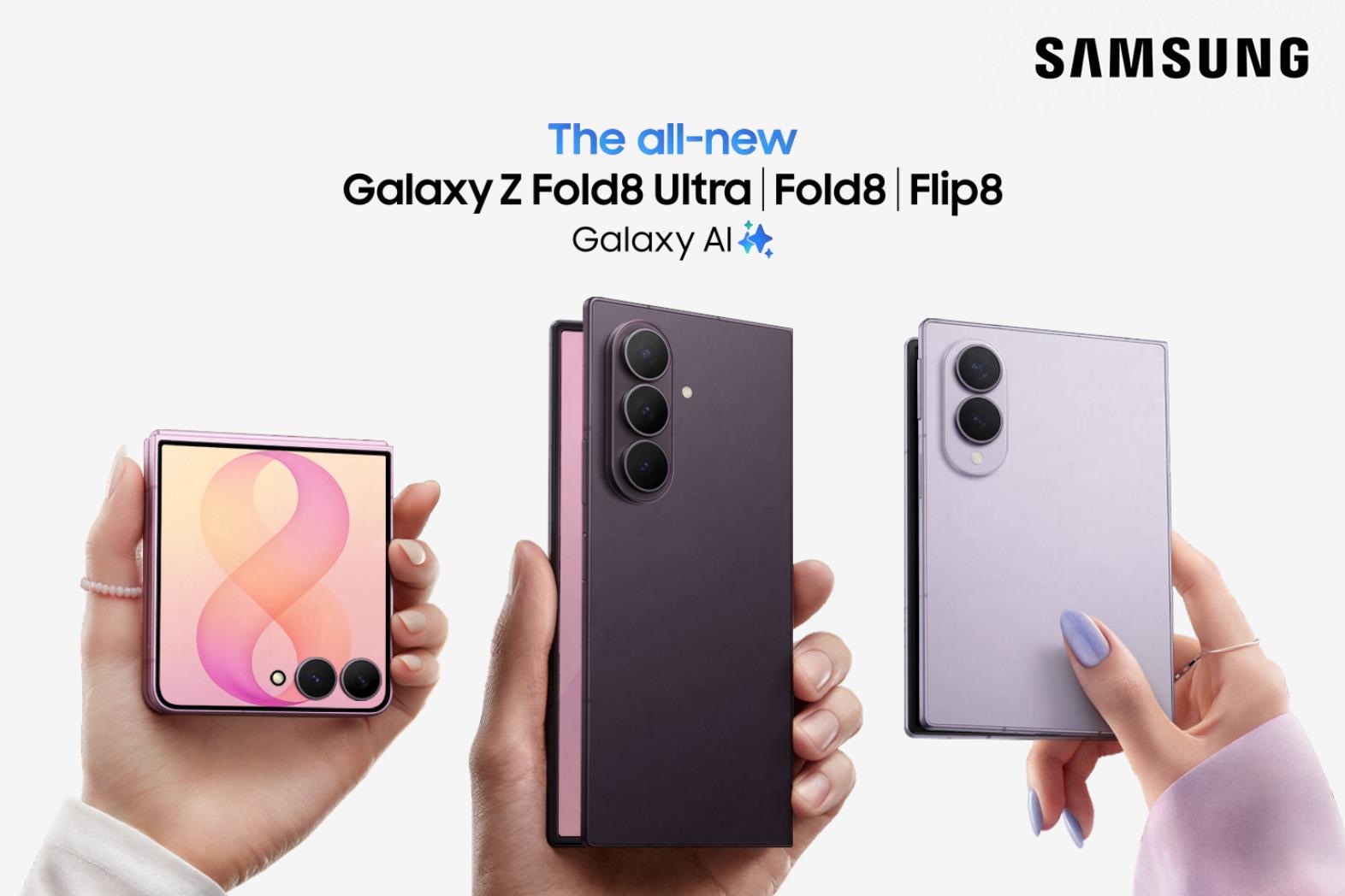 Samsung Galaxy Z Fold8 Ultra, Fold8 and Flip8 open a new chapter in the field of folding phones with three different experiences designed to break through Ultra standard performance, explore vividly and express personality. Photo: DN provided