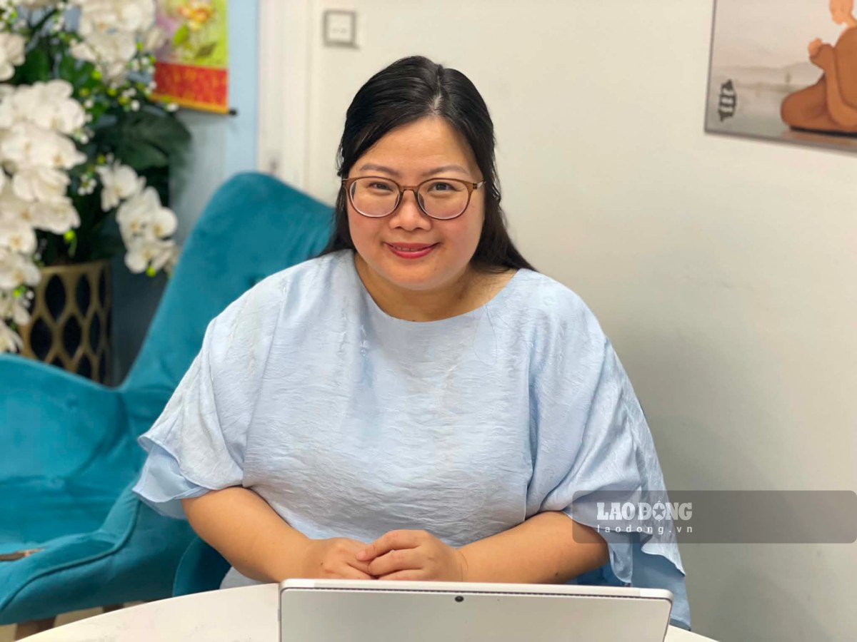 Thạc sĩ Tâm lý Chu Thị Thảo (Trung tâm Tâm lý và Phát triển Con người NHC Việt Nam). Ảnh: Khánh Ly