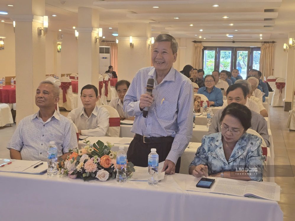 Nguyên Phó Chủ tịch Thường trực Tổng LĐLĐ Việt Nam - cho rằng mục tiêu xuyên suốt là phát triển tổ chức công đoàn theo hướng “lớn đi liền với mạnh“. Ảnh: Nam Dương