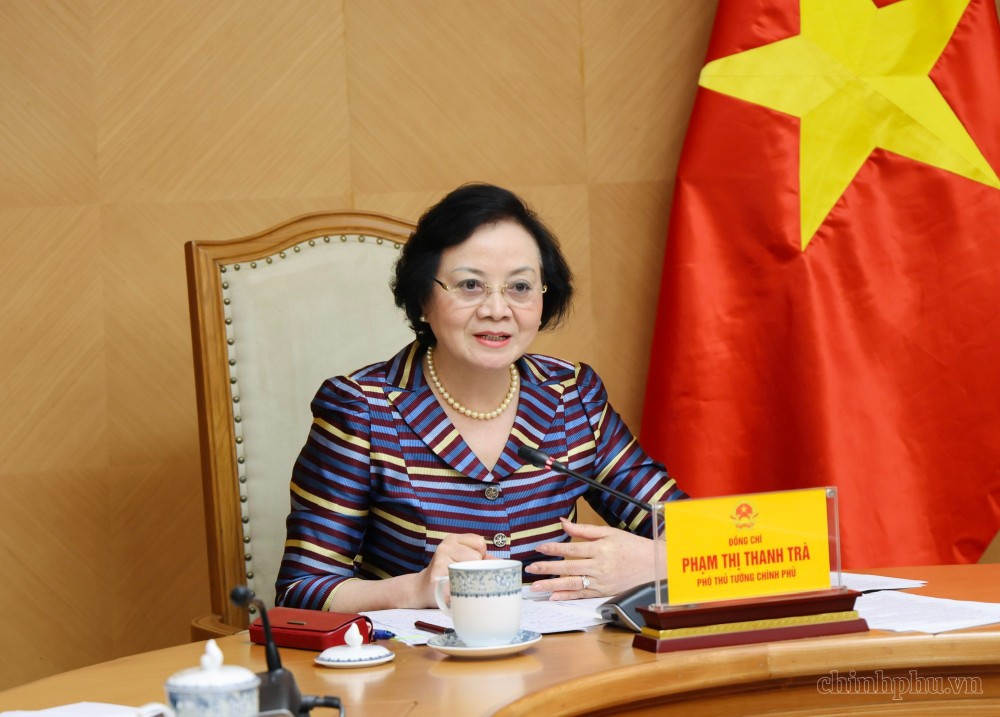 La secrétaire du Comité central du Parti, vice-Première ministre Phạm Thị Thanh Trà. Photo: VGP