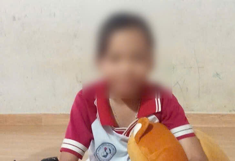 Bé Tô Nguyễn Hồng Hoài (sinh năm 2015) được phát hiện bị hở tim từ khi còn trong bụng mẹ. Ảnh: Gia đình cung cấp
