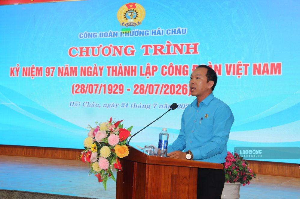 Ông Nguyễn Đình Trung - Chủ tịch Công đoàn phường Hải Châu, TP Đà Nẵng. Ảnh: Nguyễn Linh