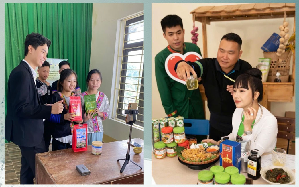 Livestream opens the way to bring highland agricultural products far. Photo: Lao Cai e-Portal