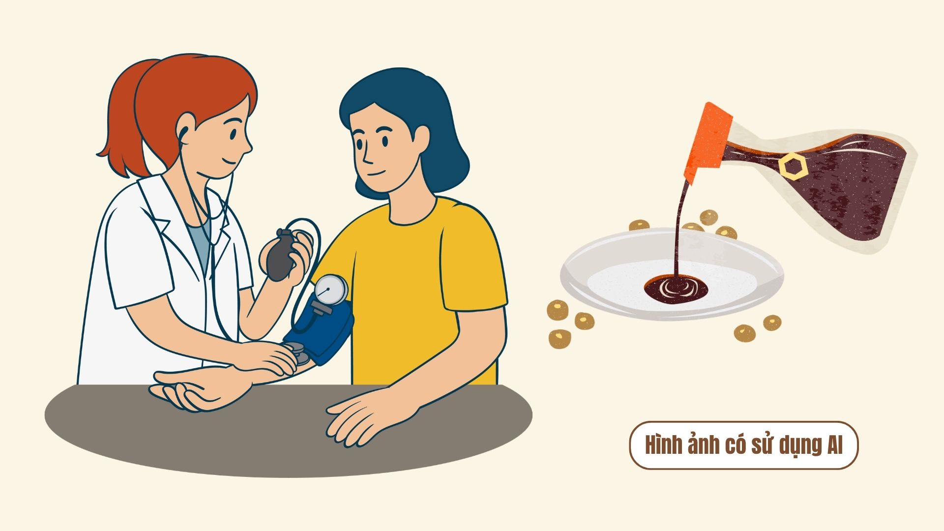 Principles for using fish sauce and salt in people with high blood pressure. Graphics: AI