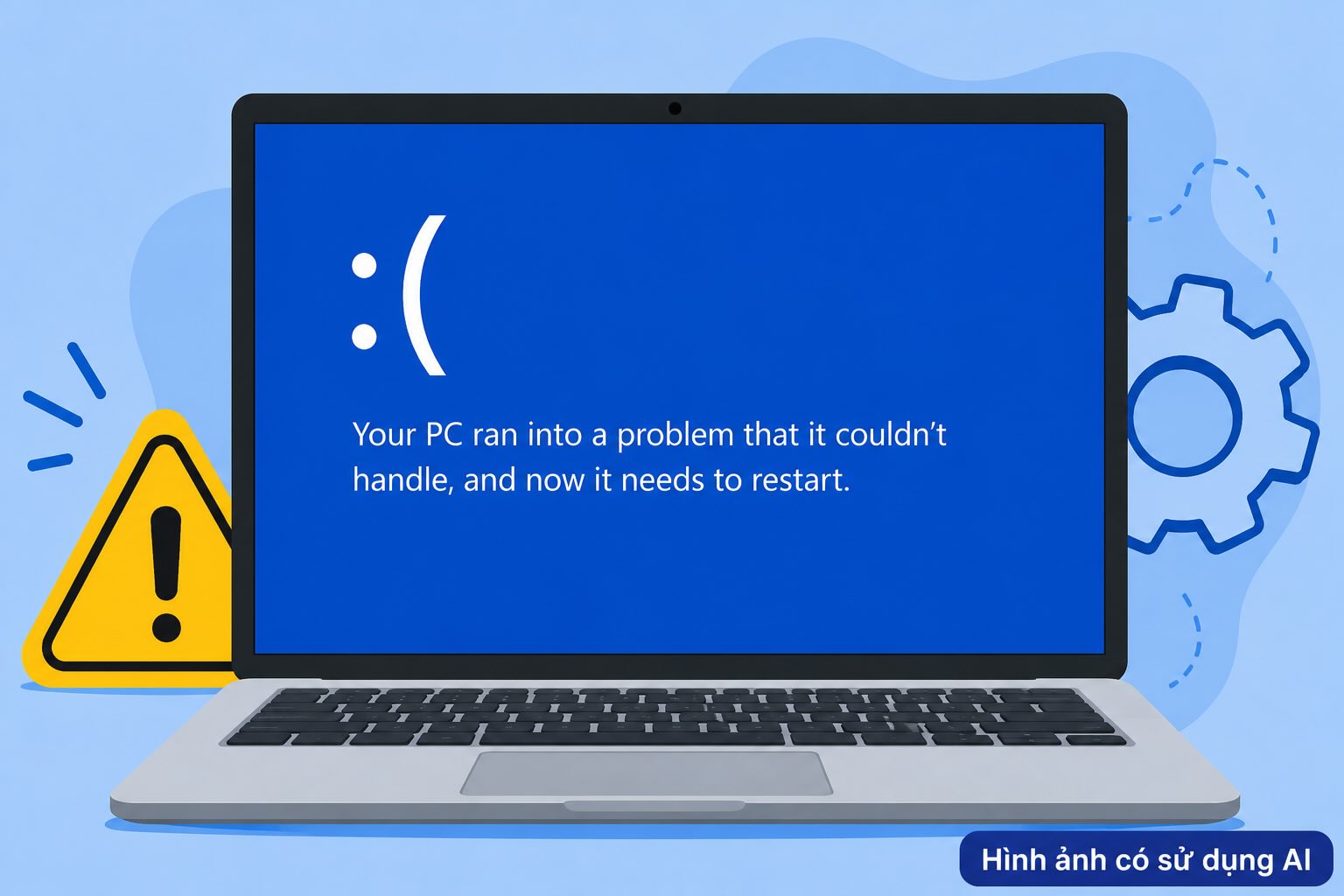 Blue screen error is one of the serious incidents on Windows computers. Graphics: Hao Thien