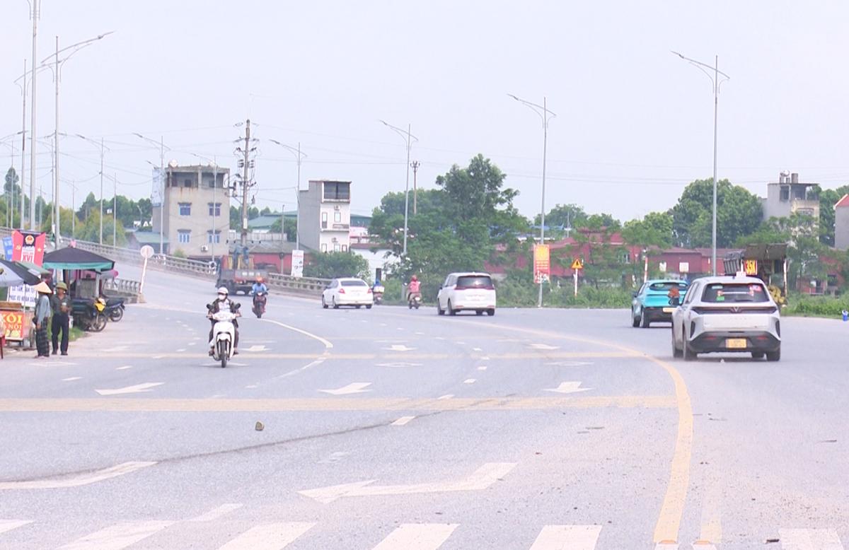 DT. 398 route section in Xuan Cam bridge area. Photo: Bac Ninh e-Portal