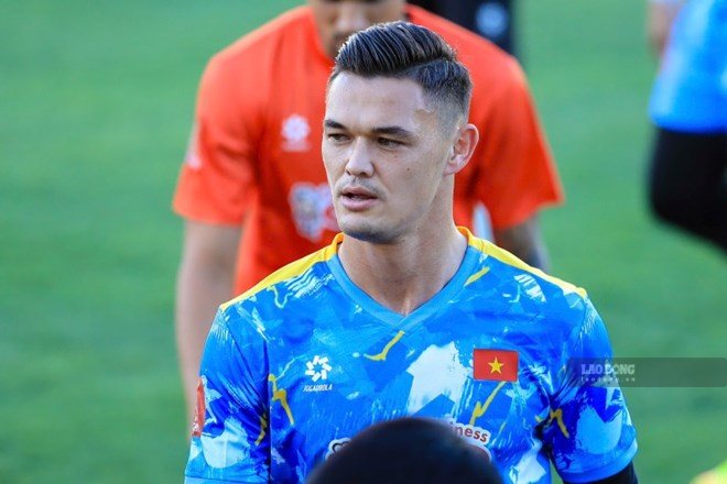 Thủ môn Patrik Lê Giang có màn thể hiện tốt. Ảnh: Minh Dân
