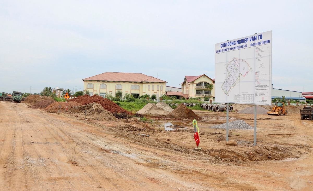 Project implementation area of Nguyen Van To Industrial Cluster. Photo: Viet Cuong