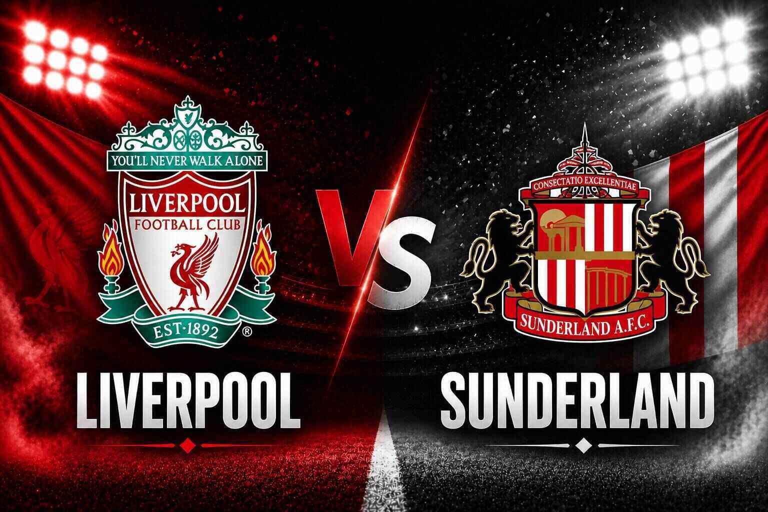Football commentary Liverpool vs Sunderland.  Graphics: Dieu Anh