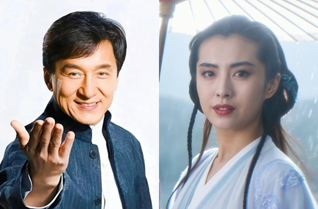 Jackie Chan's AI image is compared to Wang Zuxian's AI image. Xinhua photo