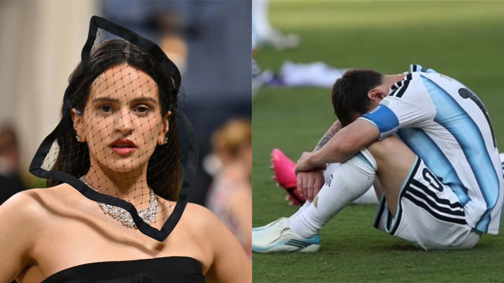 Rosalía was criticized for interacting with a post about Argentina's defeat at the 2026 World Cup. Photo: AFP/Xinhua