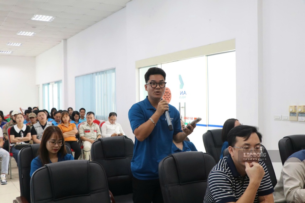 Nhiều kiến nghị liên quan đến chế độ chính sách, phúc lợi lao động tại doanh nghiệp được đoàn viên, lao động gửi đến các cấp công đoàn.
