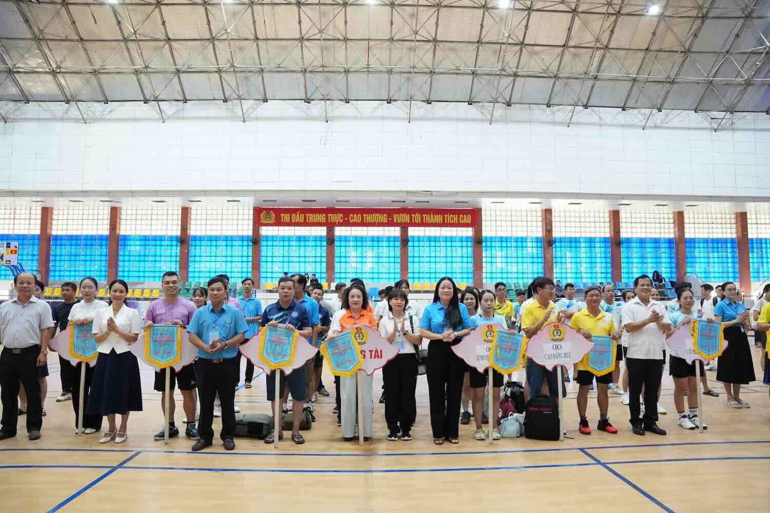 Hue City Youth Union Sports Festival gathers 484 athletes to compete. Photo: Hue Trade Union provided.