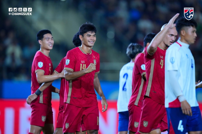 Thailand team temporarily leads the ASEAN Cup 2026 Group B standings. Photo: Thai Football Association.