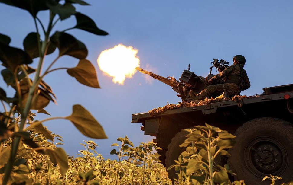 Russian soldiers on duty on the battlefield. Photo: TASS