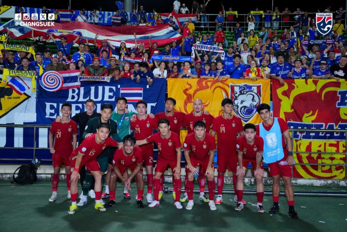 Thailand team wins against Laos 5-0 in the opening match of ASEAN Cup 2026. Photo: Thai Football Association