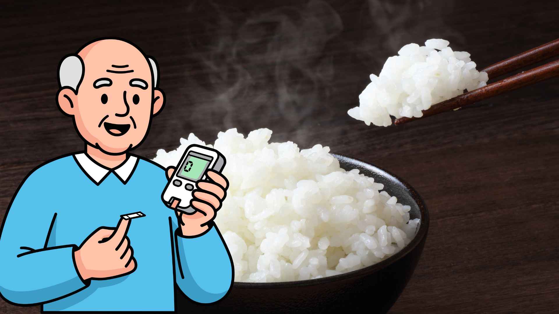Older people should reduce white rice to keep blood sugar stable. Graphics: Ha May/Source Canva