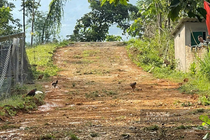 Việc thi công trở lại tuyến đường Nà Sầm - Bản Nơ được kỳ vọng sẽ sớm chấm dứt tình trạng đi lại khó khăn của người dân. Ảnh: Đinh Đại