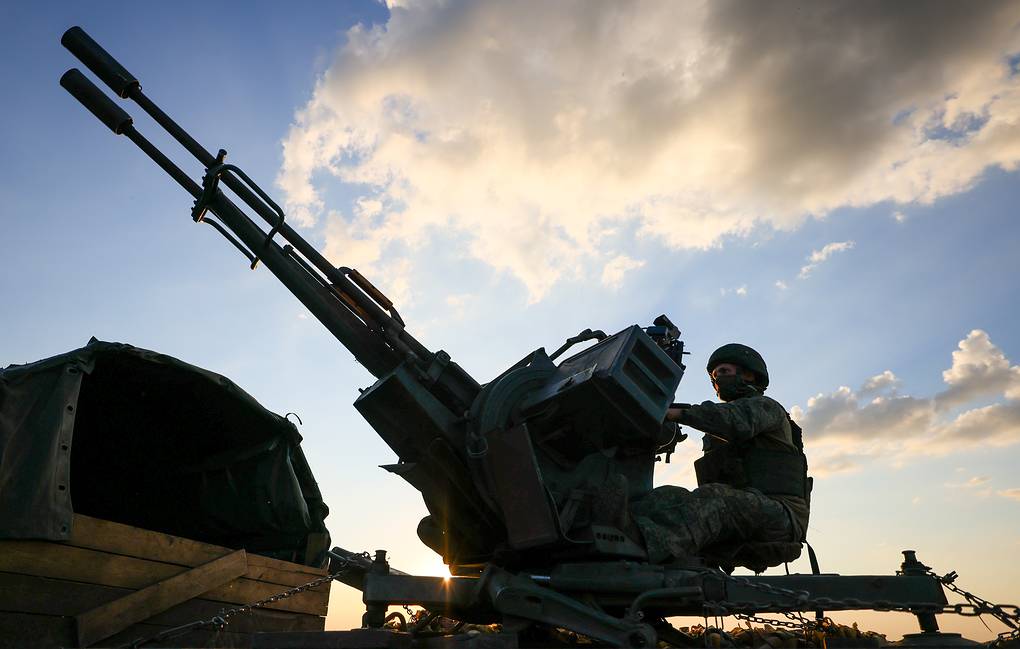 Russian air defense soldiers on duty on the battlefield. Photo: TASS