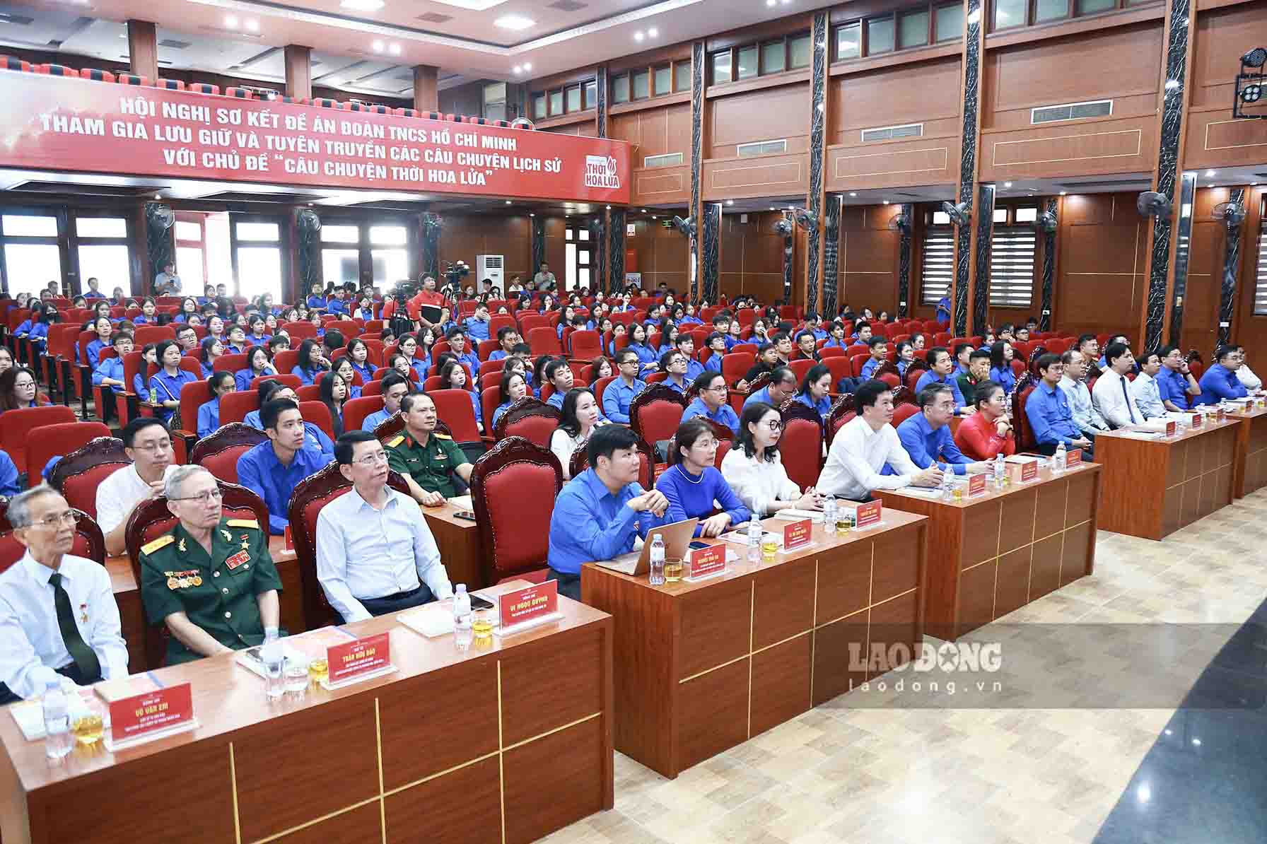 Overview of the preliminary conference of the Project "Ho Chi Minh Communist Youth Union participates in preserving and propagating historical stories". Photo: Duy Chuong