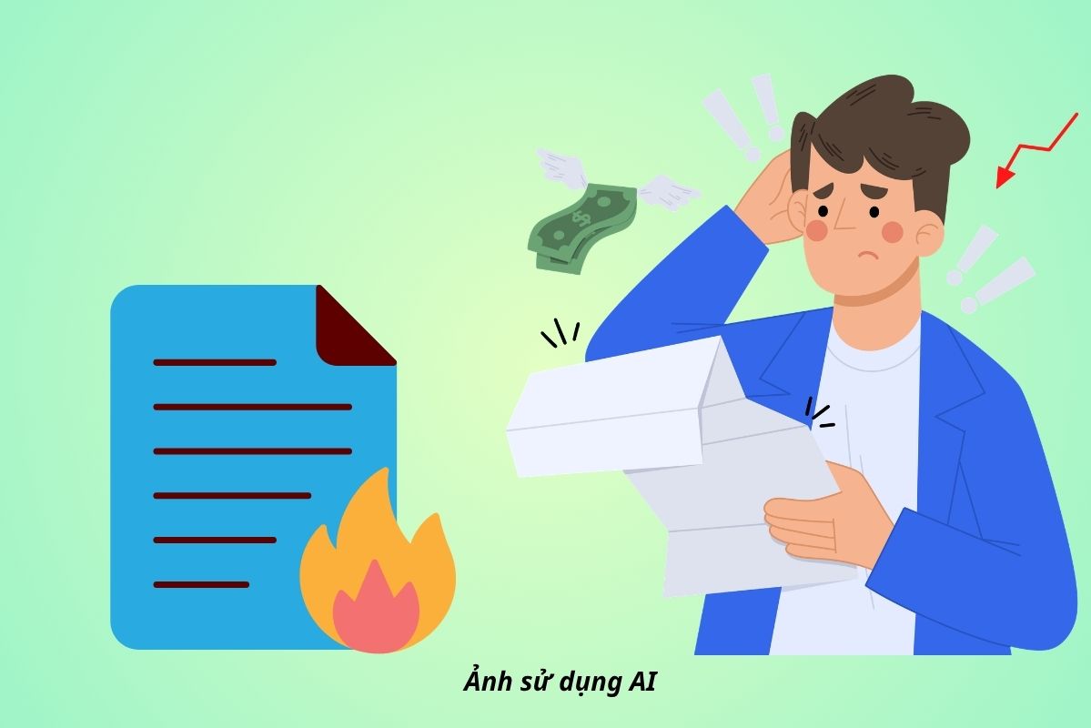 Losing invoices, business households may be fined up to 10 million VND. Graphics: AI