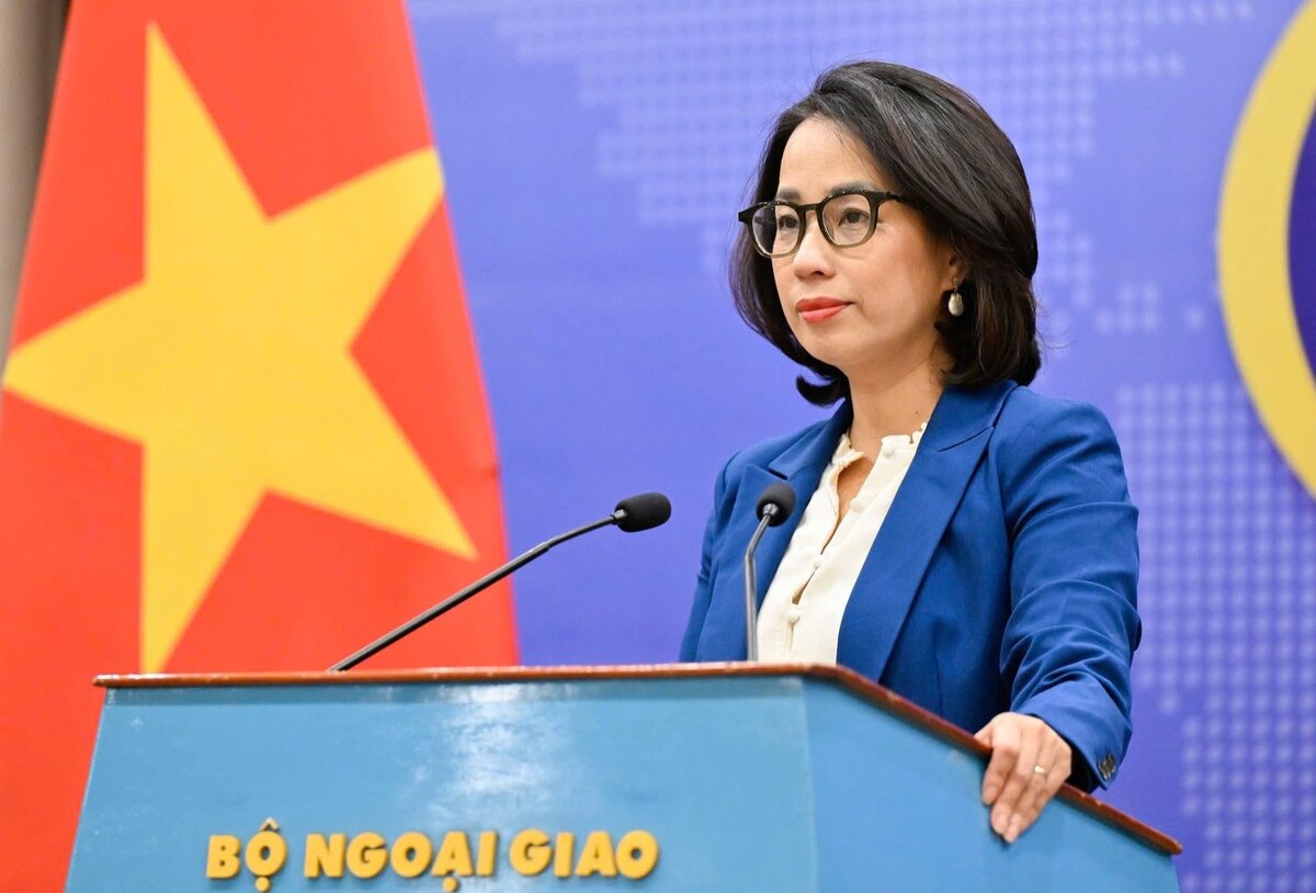 Ms. Pham Thu Hang said that with the support of rescue and relief forces from China, Vietnam has deployed rescue and relief work. By noon on July 26, 45 people had been rescued in the Khoi Nguyen 18 shipwreck. Photo: Ministry of Foreign Affairs