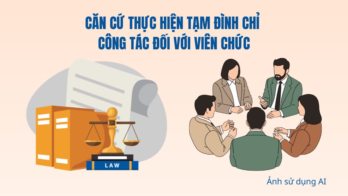 Basis for implementing temporary suspension of officials. Photo: Using AI