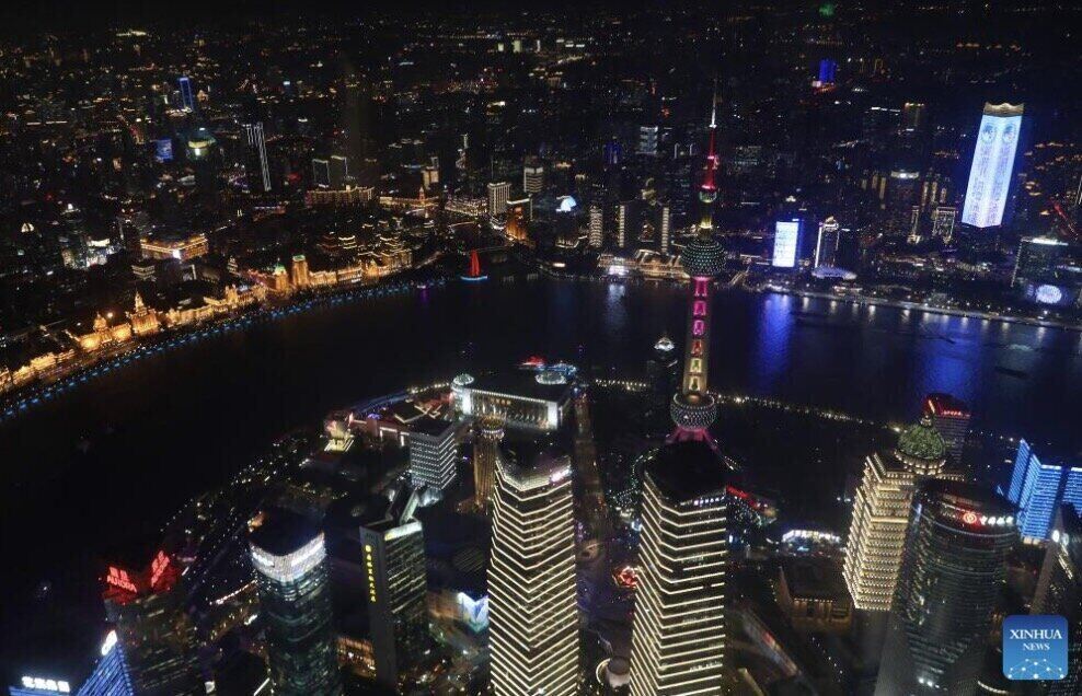Night scene in Shanghai, China. Photo: Xinhua