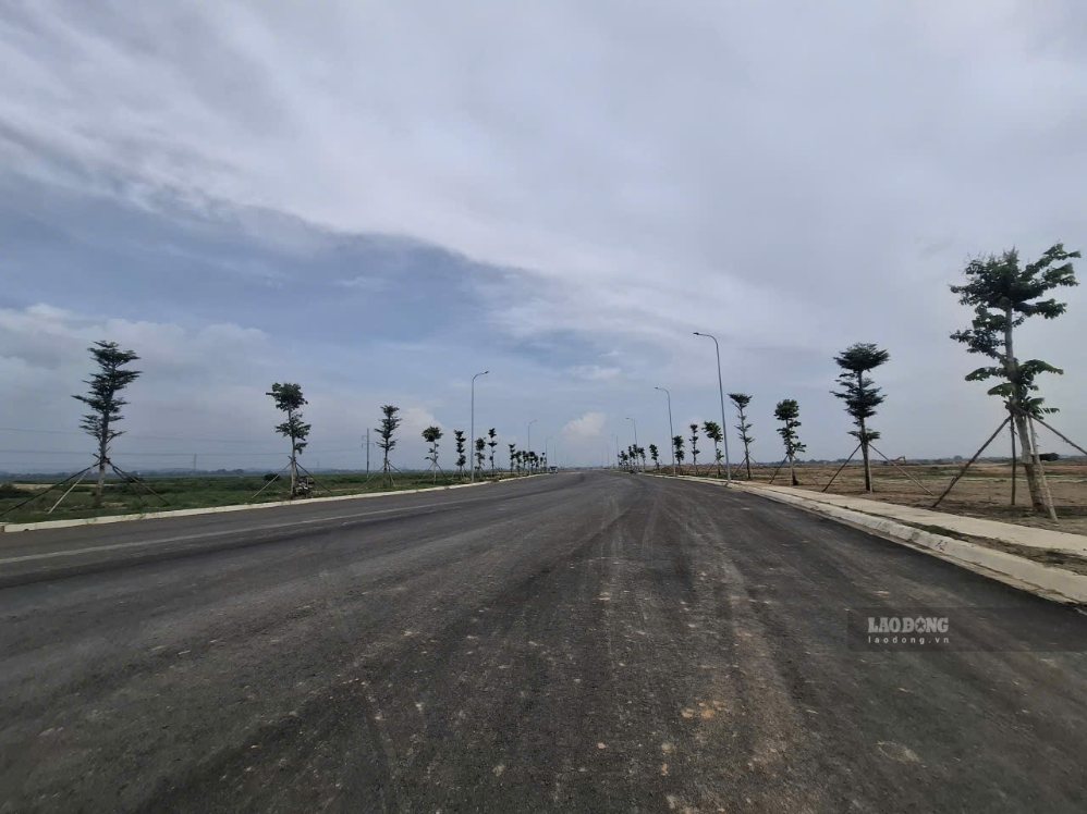 Một số tuyến đường đã thảm và trồng cây xanh. Ảnh: Trần Tuấn