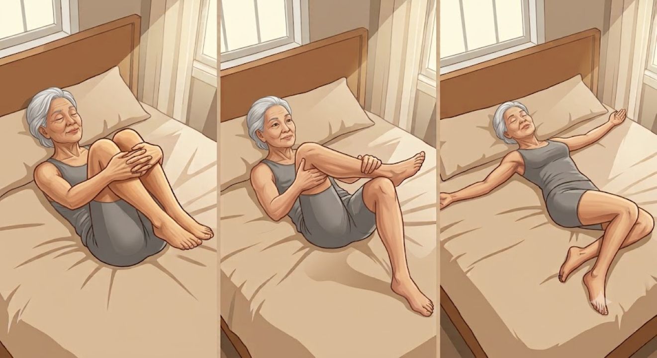 Performing simple stretching exercises at home will help reduce pain and release pressure on the spine. Image created by AI