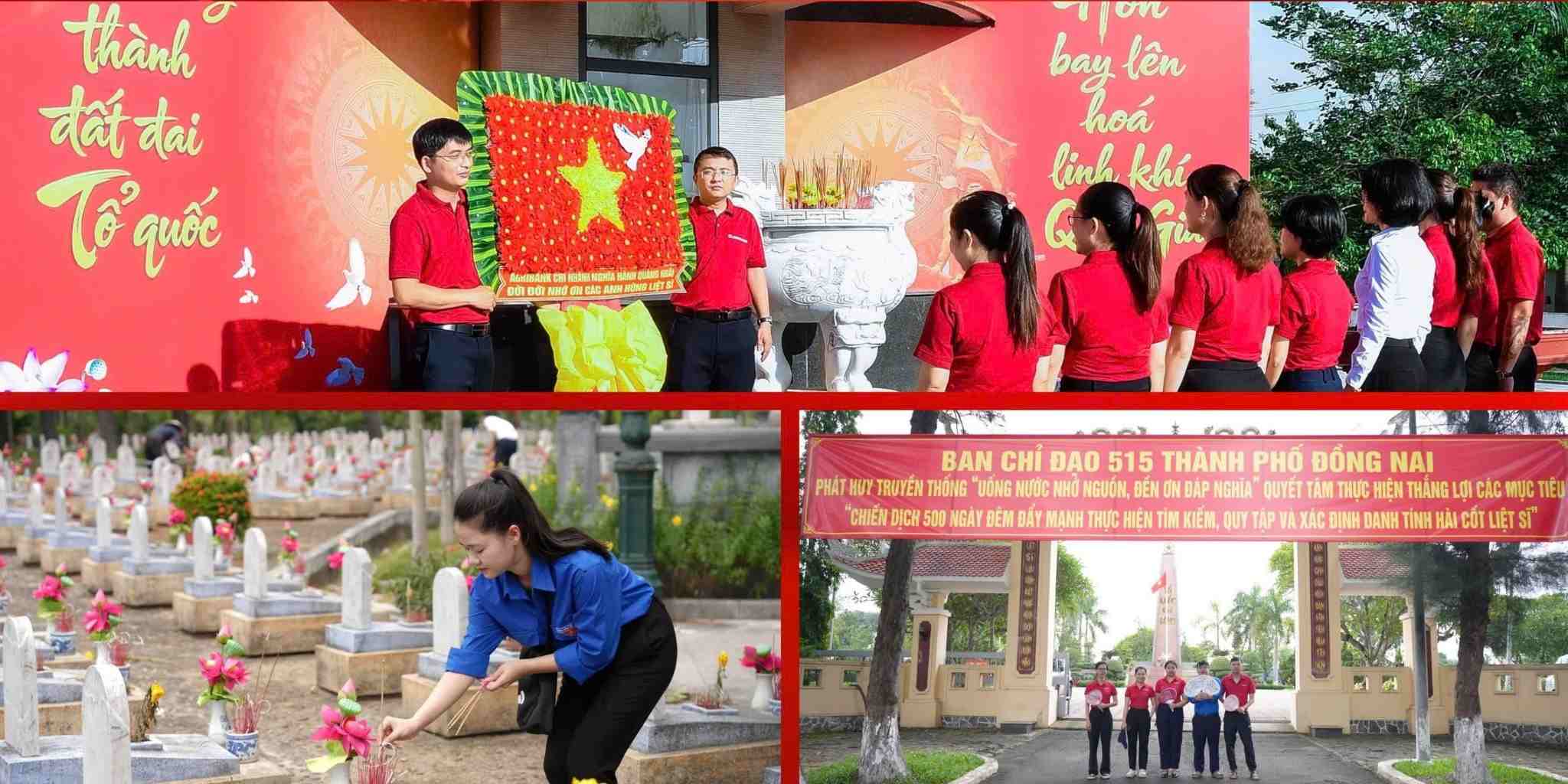 Đoàn viên, thanh niên Agribank tham gia các hoạt động tri ân, thăm hỏi và tặng quà người có công với cách mạng trong đợt cao điểm “Đền ơn đáp nghĩa” năm 2026. Ảnh: Agribank