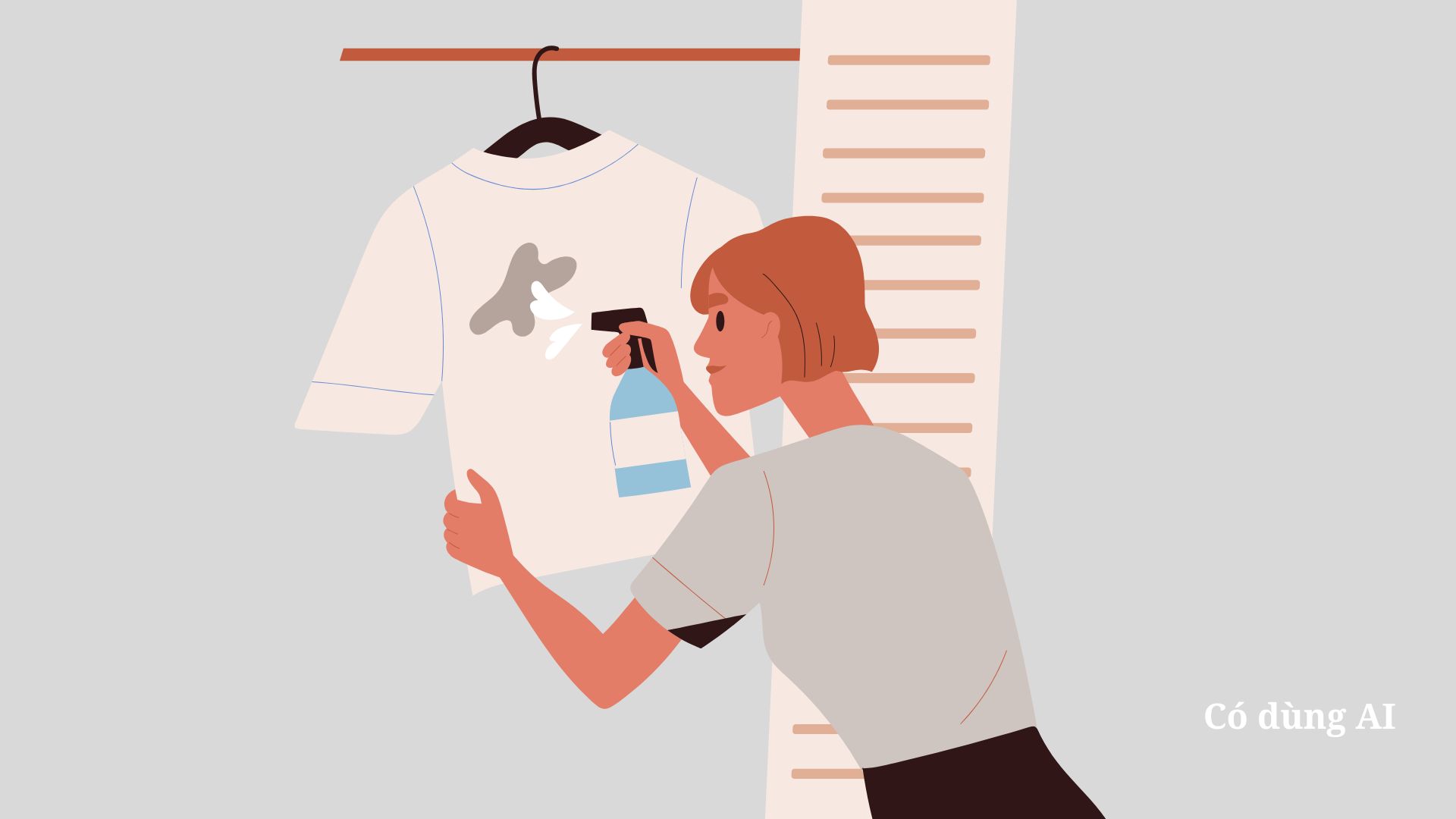 カビの生えた服を落とす非常に簡単なコツ。写真:AI
