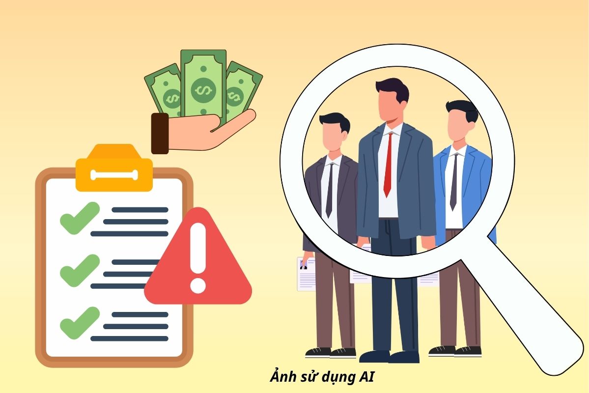 4 probationary violations that could cause businesses to be fined up to 5 million VND. Graphics: AI