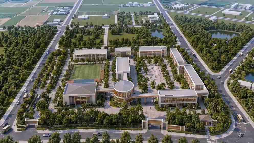 Nghia Tru High School project is expected to meet the learning needs of students in the area. Photo: Nghia Tru Commune