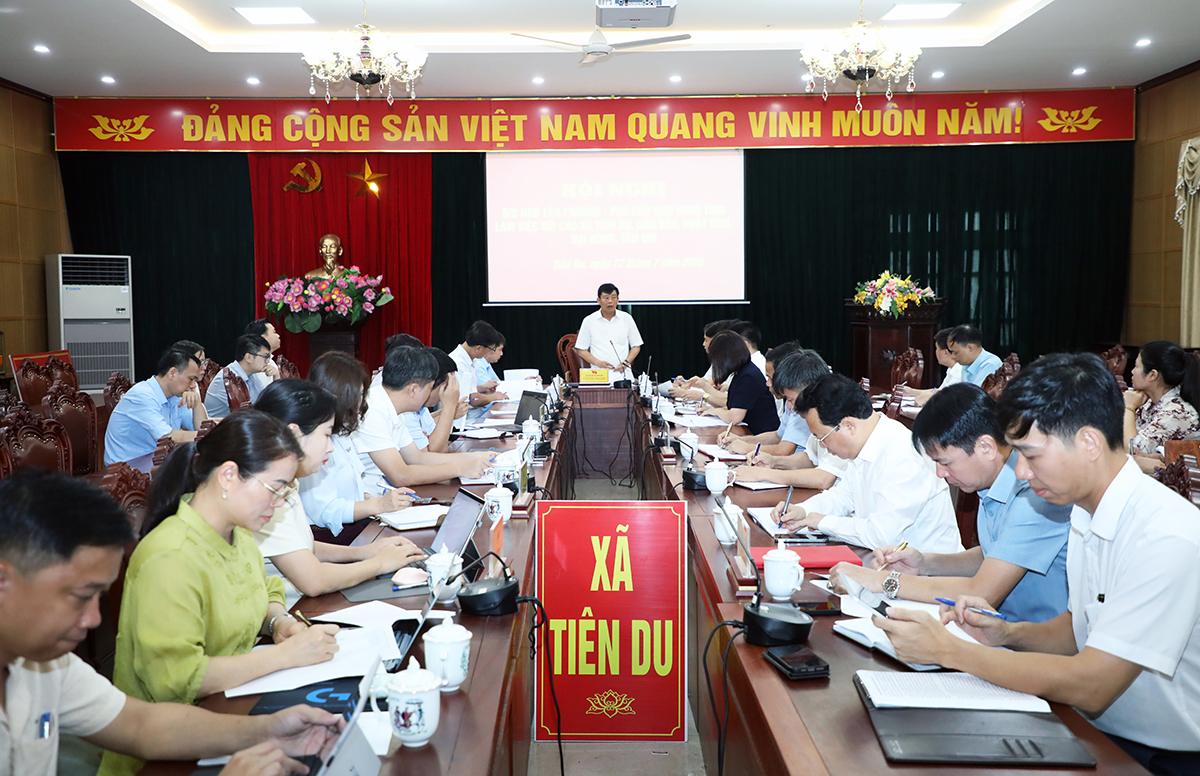 Overview of the working session. Photo: Bac Ninh Provincial e-Portal