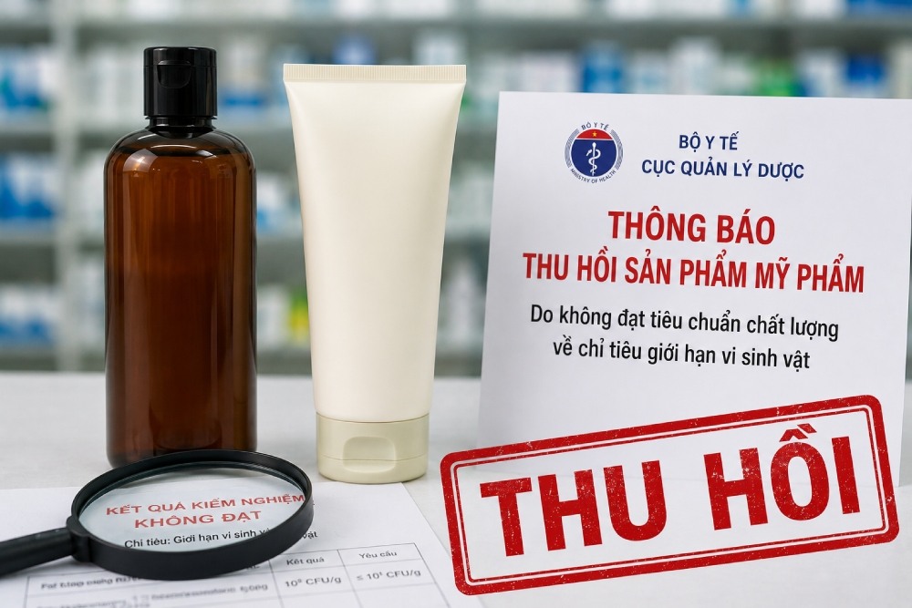 Ministry of Health urgently recalls 2 batches of shower gel and products for postpartum mothers. Photo: AI