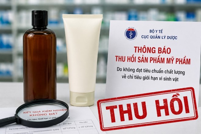 Thu hồi gel tắm gội và sản phẩm cho mẹ sau sinh trên toàn quốc