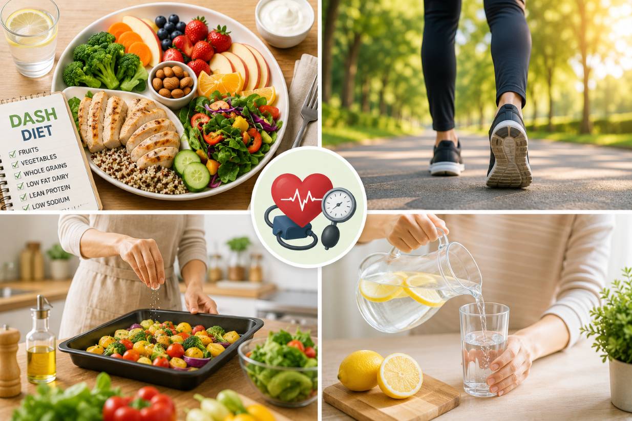 Maintaining healthy daily habits helps control blood pressure effectively. Photo created by AI