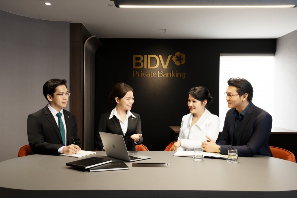 Khách hàng BIDV Private Banking tại Trung tâm Khách hàng cá nhân Cao cấp TP. Hồ Chí Minh
