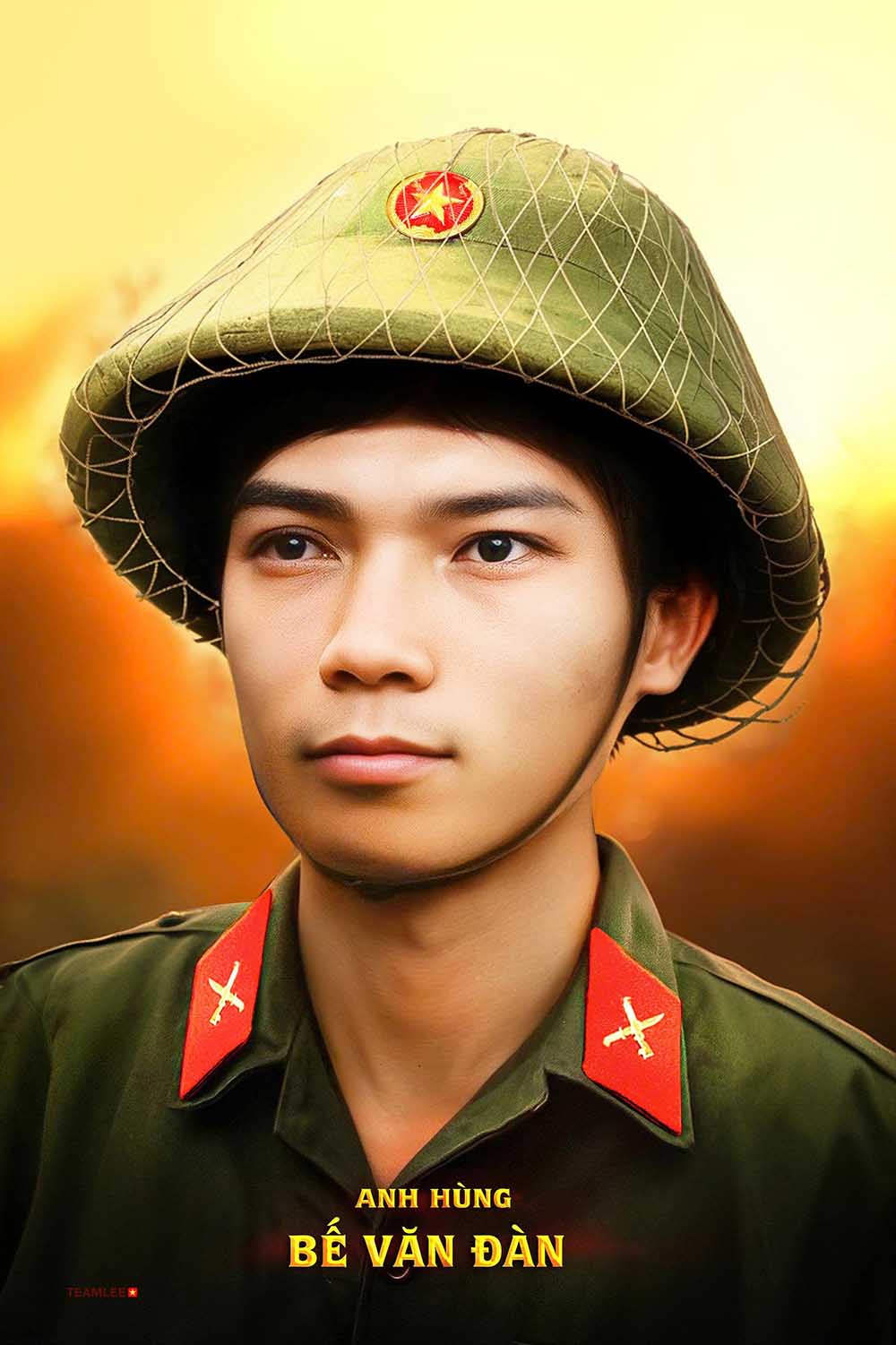 Chân dung Anh hùng Bế Văn Đàn. Ảnh: Bảo tàng Chiến thắng Điện Biên Phủ