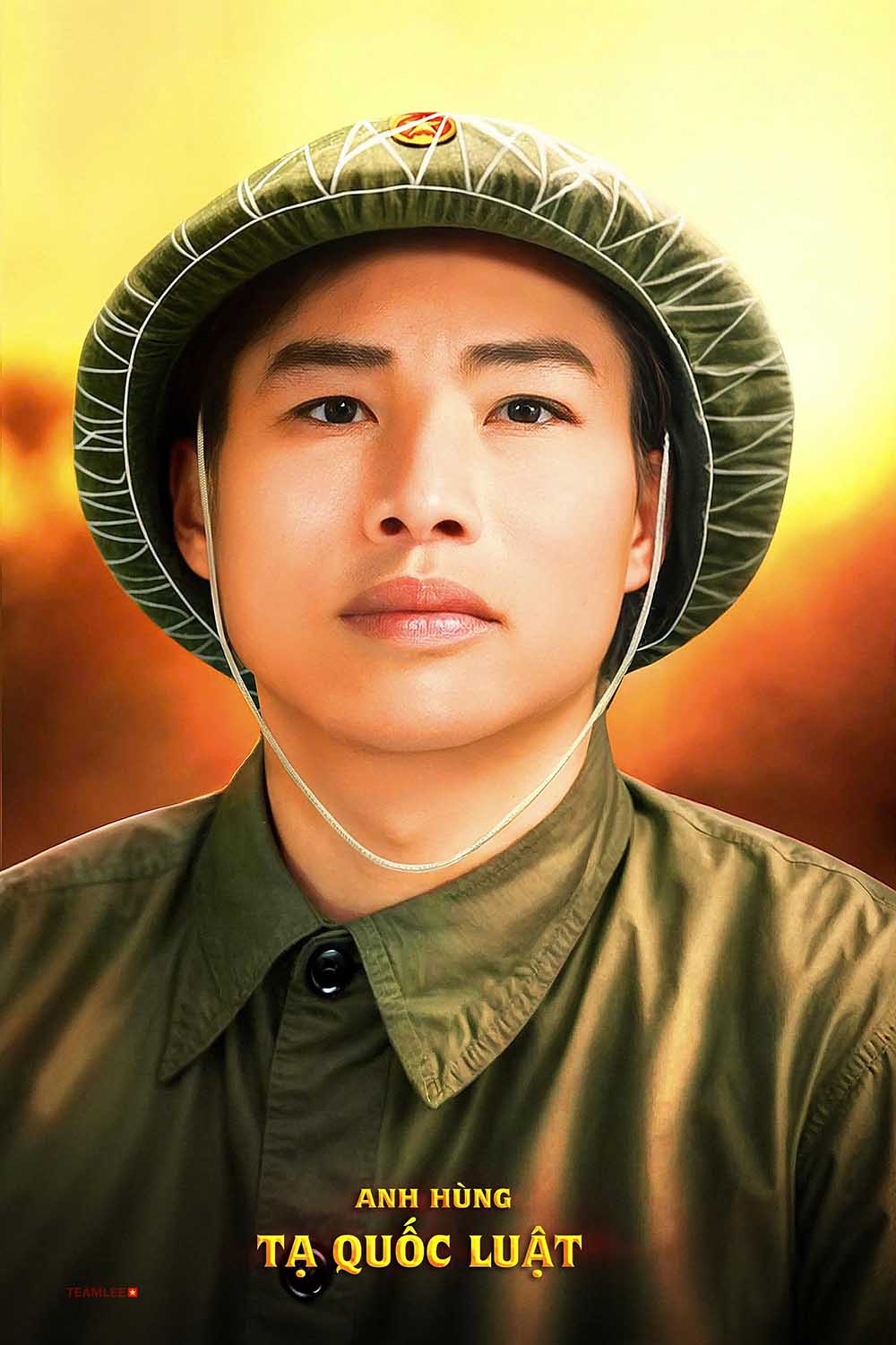 Chân dung Anh hùng Tạ Quốc Luật. Ảnh: Bảo tàng Chiến thắng Điện Biên Phủ