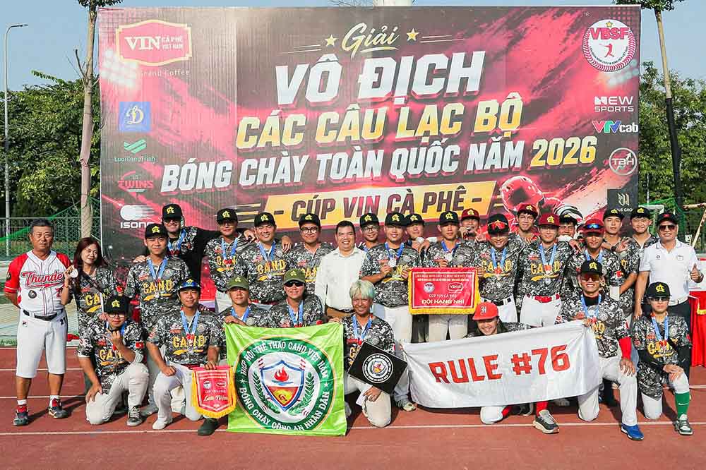 The runner-up position is a remarkable achievement of the People's Police baseball club. Photo: People's Police baseball club