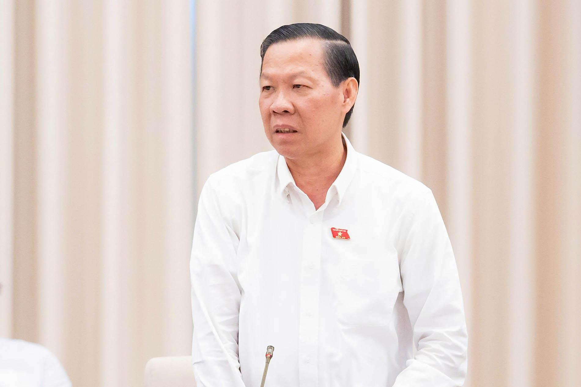 Chủ nhiệm Uỷ ban Kinh tế và Tài chính Phan Văn Mãi. Ảnh: Quochoi.vn