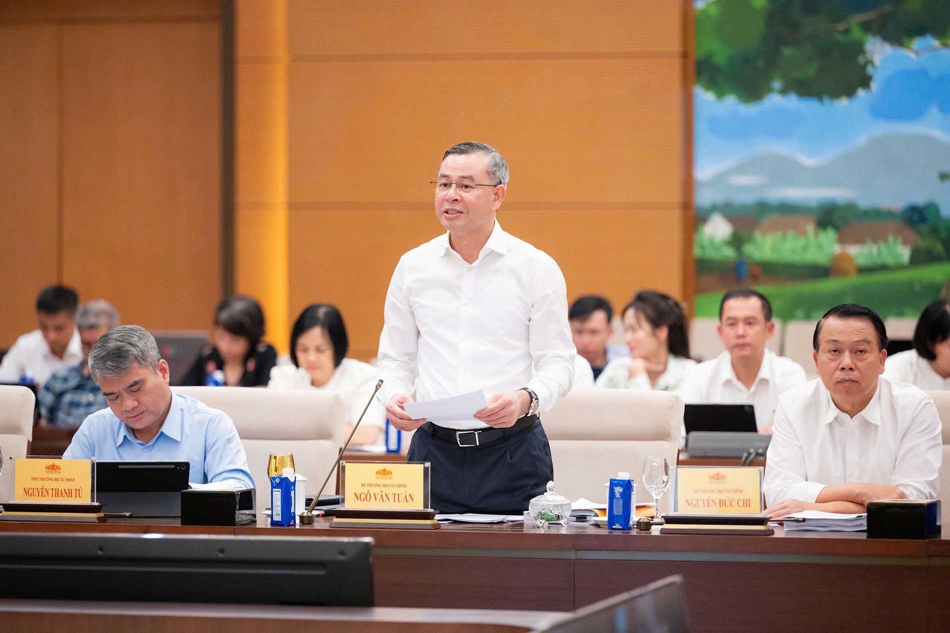 Bộ trưởng Bộ Tài chính Ngô Văn Tuấn. Ảnh: Quochoi.vn