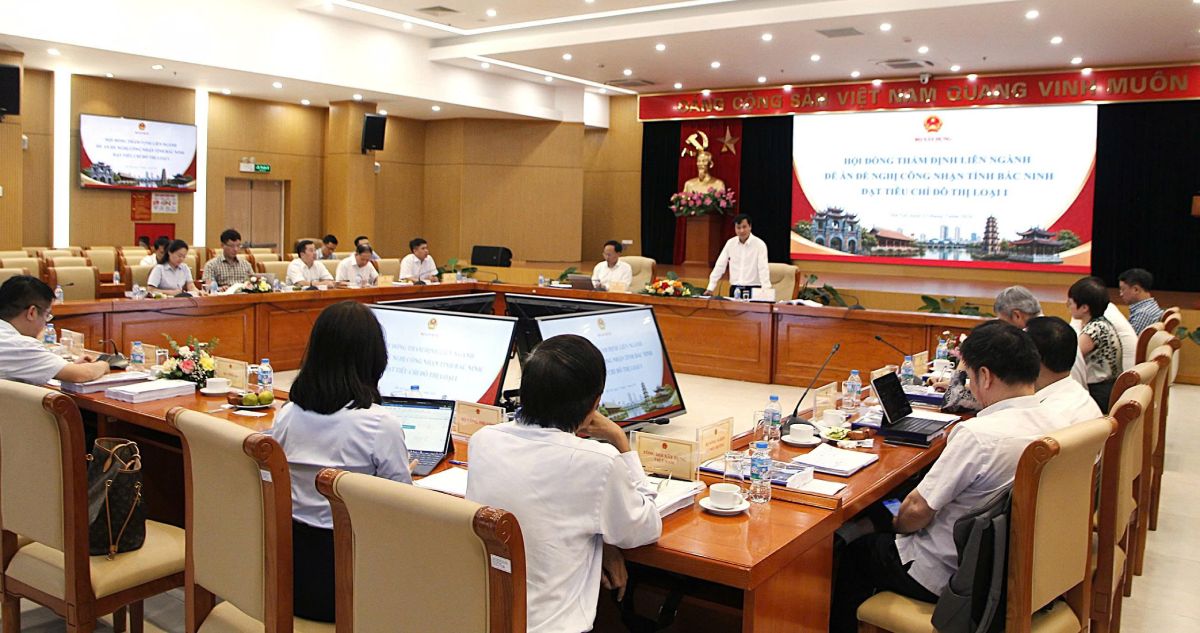 The appraisal council highly agreed that the Bac Ninh project meets the criteria of a type I urban area. Photo: Ministry of Construction