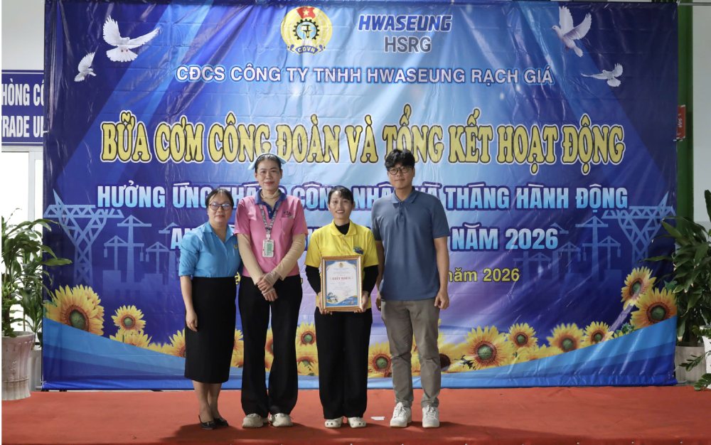 Công đoàn cơ sở hoạt động hiệu quả, là chỗ dựa vững chắc cho đoàn viên, NLĐ. Ảnh: CĐCS Công ty